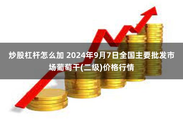 炒股杠杆怎么加 2024年9月7日全国主要批发市场葡萄干(二级)价格行情