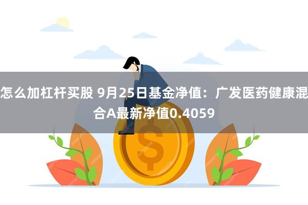 怎么加杠杆买股 9月25日基金净值：广发医药健康混合A最新净值0.4059