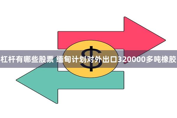 杠杆有哪些股票 缅甸计划对外出口320000多吨橡胶